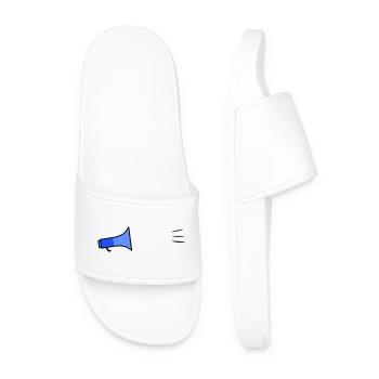 Modèle de texte Megafon - Claquettes Homme - blanc - Devant