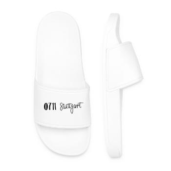 0711 Stuttgart, Germany - Men’s Pool Sliders - white - Front