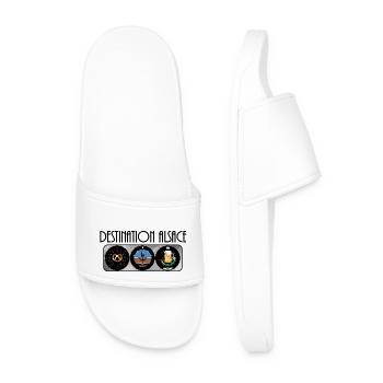 Destination Alsace BCB #tshirtalsace - Men’s Pool Sliders - white - Front