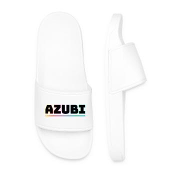 Design Azubi bunt - Männer Badelatschen - Weiß - Vorne