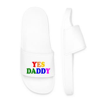 Yes daddy - Men’s Pool Sliders - white - Front