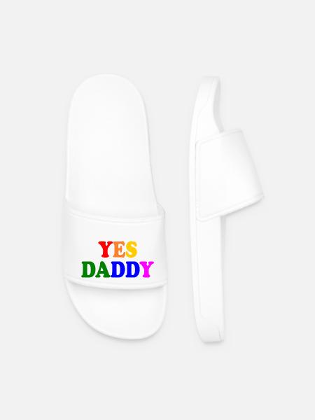 Yes daddy - Männer Badelatschen - Weiß