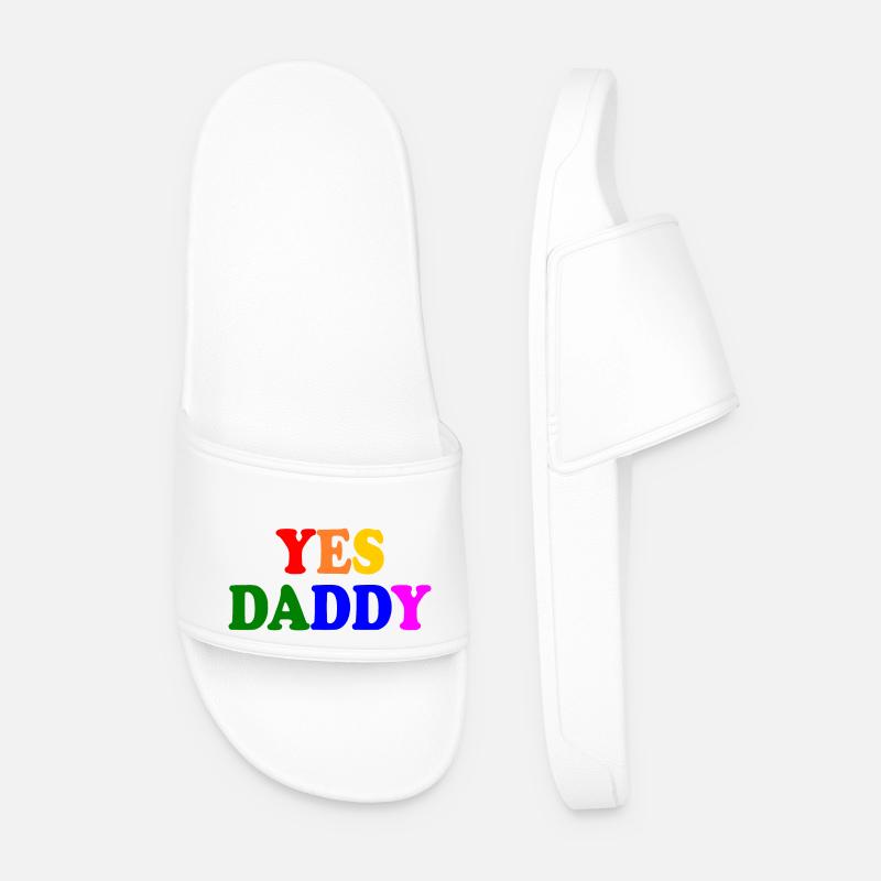 Yes daddy - Männer Badelatschen - Weiß