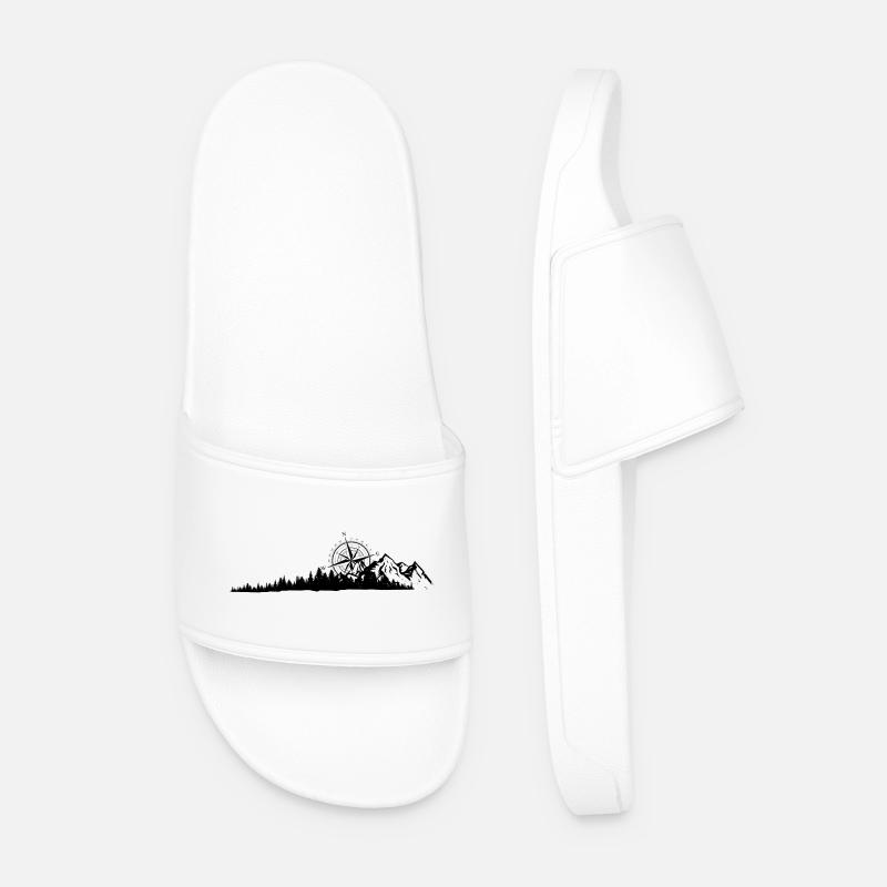 Please upload the design image - Men’s Pool Sliders - white