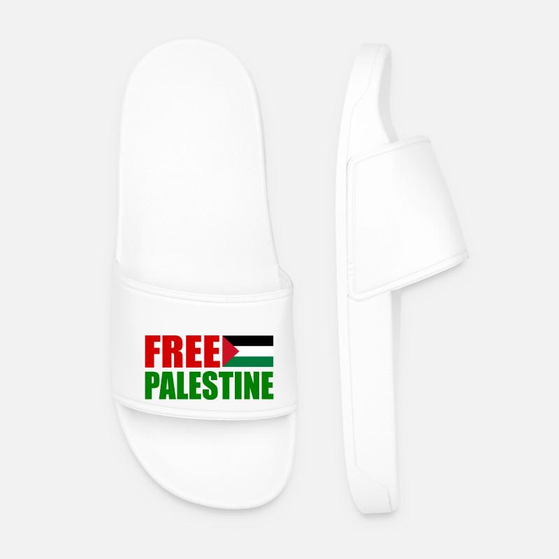 Free palestine - Männer Badelatschen - Weiß