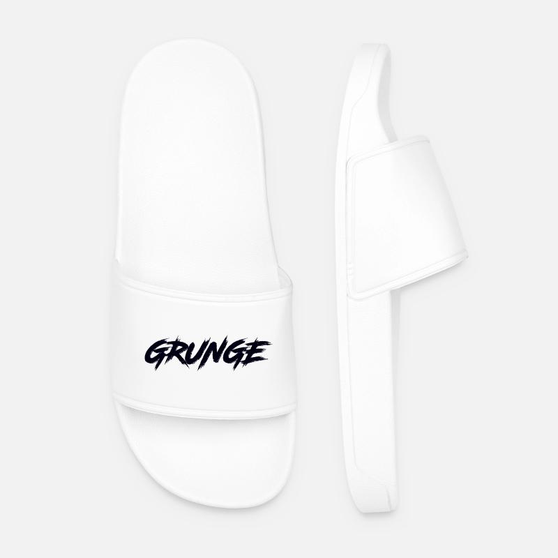 GRUNGE - Männer Badelatschen - Weiß