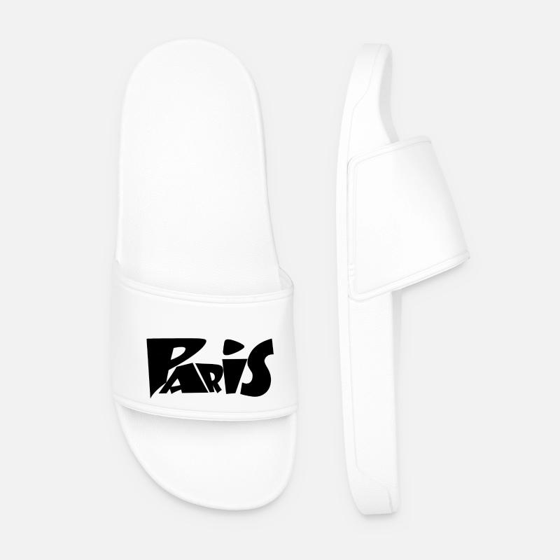 Pariser Formulare - Männer Badelatschen - Weiß