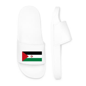 Sahrawi Arab Democratic Republic - Men’s Pool Sliders - white - Front