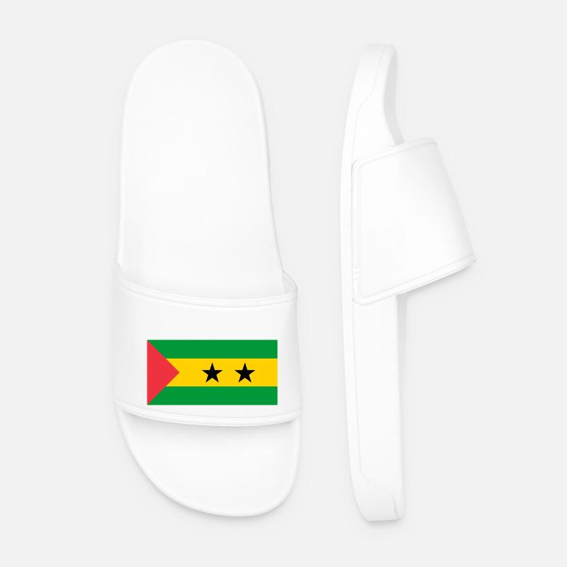 São Tomé und Príncipe - Männer Badelatschen - Weiß