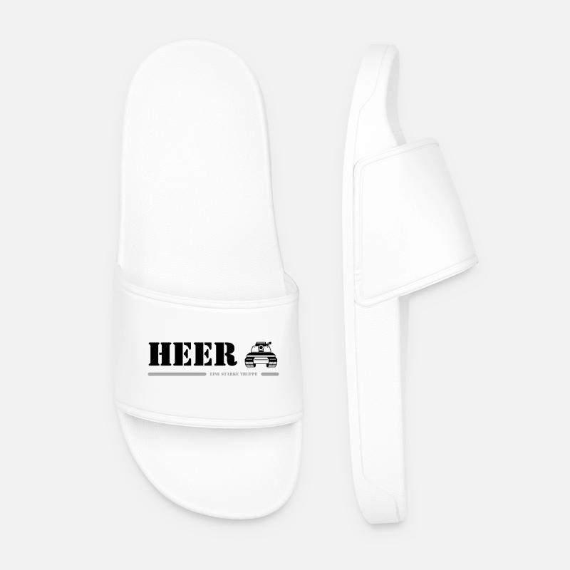 HEER - Männer Badelatschen - Weiß