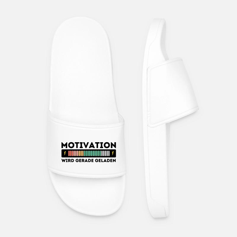 Motivation wird geladen - Männer Badelatschen - Weiß