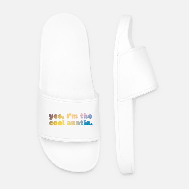 Cool Auntie Statement - Männer Badelatschen - Weiß