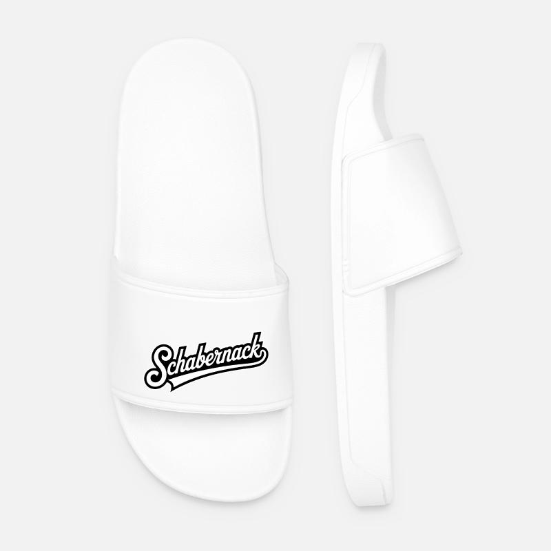 Schabernack - Funny Deutsche Memes - Men’s Pool Sliders - white