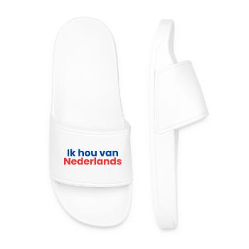 I love Dutch - Men’s Pool Sliders - white - Front