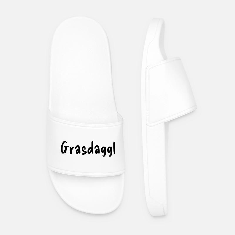 Grasdaggl - Männer Badelatschen - Weiß
