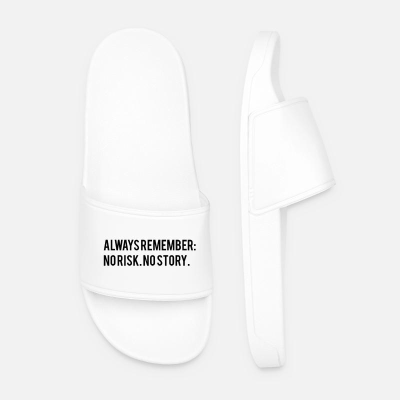 Motivierender Spruch  - Männer Badelatschen - Weiß