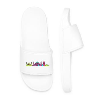 Istanbul City Skyline Hagia Sophia Art - Men’s Pool Sliders - white - Front