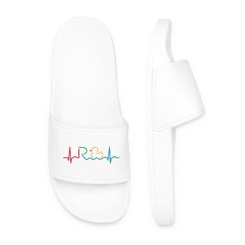 Finally Pension - Retirement - Pension - Men’s Pool Sliders - white - Front