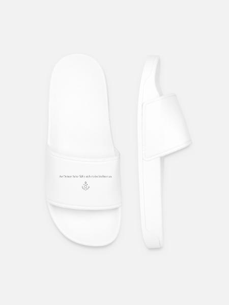 À tes côtés, beaucoup de choses semblent plus faciles - Claquettes Homme - blanc