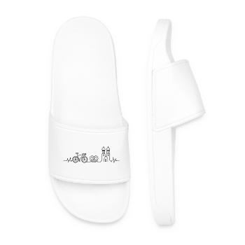 Munich Road Bike Heartbeat – Conception cycliste - Claquettes Homme - blanc - Devant
