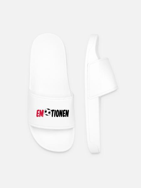 Emotionen (Fußball) Geschenk - Männer Badelatschen - Weiß