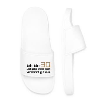 30 - Men’s Pool Sliders - white - Front