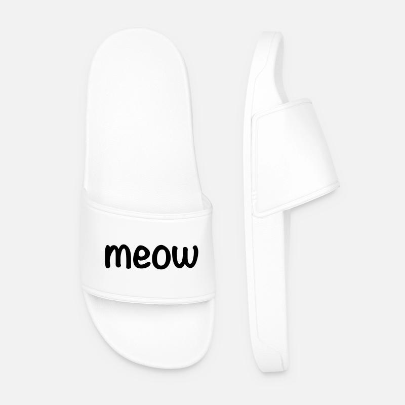 Meow - Men’s Pool Sliders - white