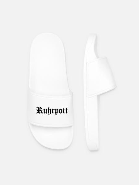 Ruhrpott lettering - Men’s Pool Sliders - white