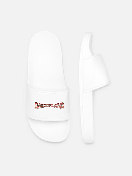 SWITZERLAND CLAIM - Men’s Pool Sliders - white