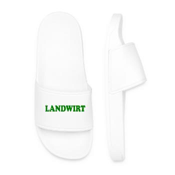 Landwirt - Männer Badelatschen - Weiß - Vorne
