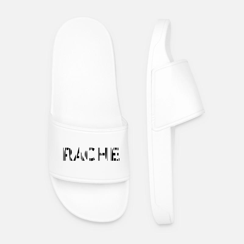 Rache - Männer Badelatschen - Weiß