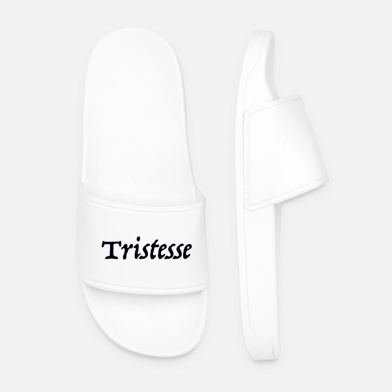 Tristesse - Männer Badelatschen - Weiß