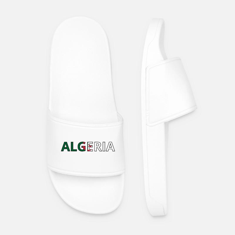Algerien Flagge - Männer Badelatschen - Weiß
