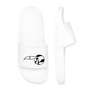 trou de renard fesses arrière s’enfouit en entrant - Claquettes Homme - blanc - Devant