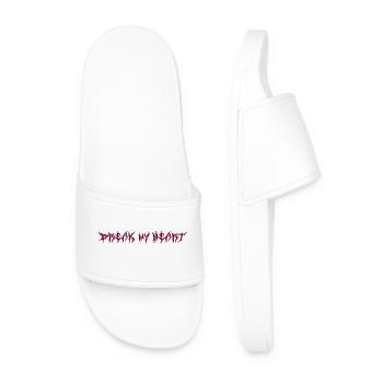 break my heart - Men’s Pool Sliders - white - Front