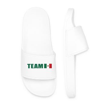 Support-Team Mexiko - Männer Badelatschen - Weiß - Vorne