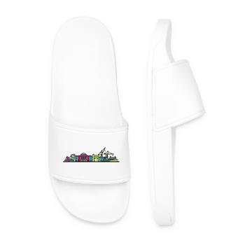 Orpheline urbain Xscape de Milton Keynes Modern Line Art - Claquettes Homme - blanc - Devant