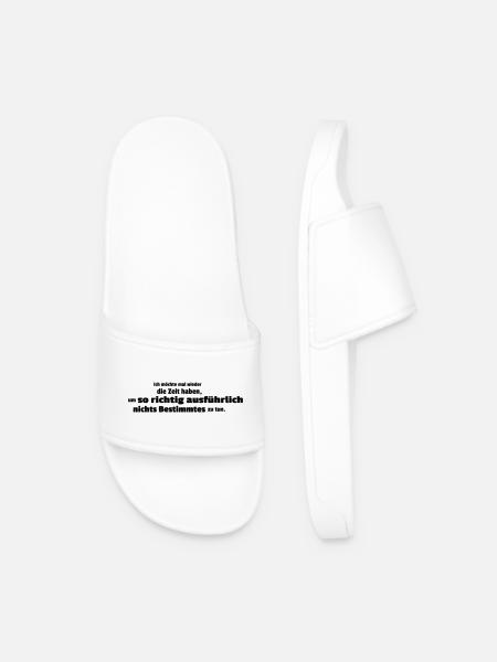 once again in detail - Men’s Pool Sliders - white