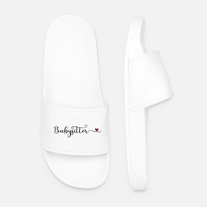 Babysitter - Männer Badelatschen - Weiß