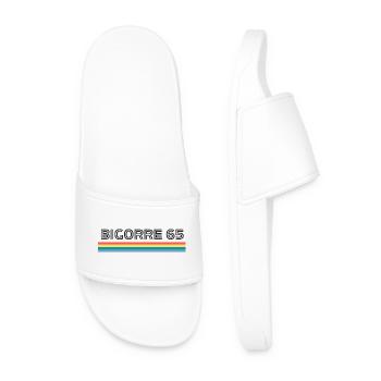 Bigorre 65 Humor Gift T-Shirt - Men’s Pool Sliders - white - Front