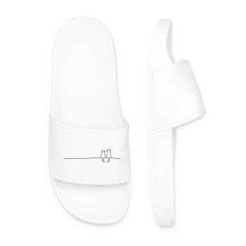 Cat Cats Cats Couple Couple Gift Idea - Men’s Pool Sliders - white - Front