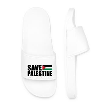 Save palestine - Men’s Pool Sliders - white - Front