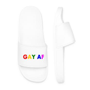 Gay af - Claquettes Homme - blanc - Devant