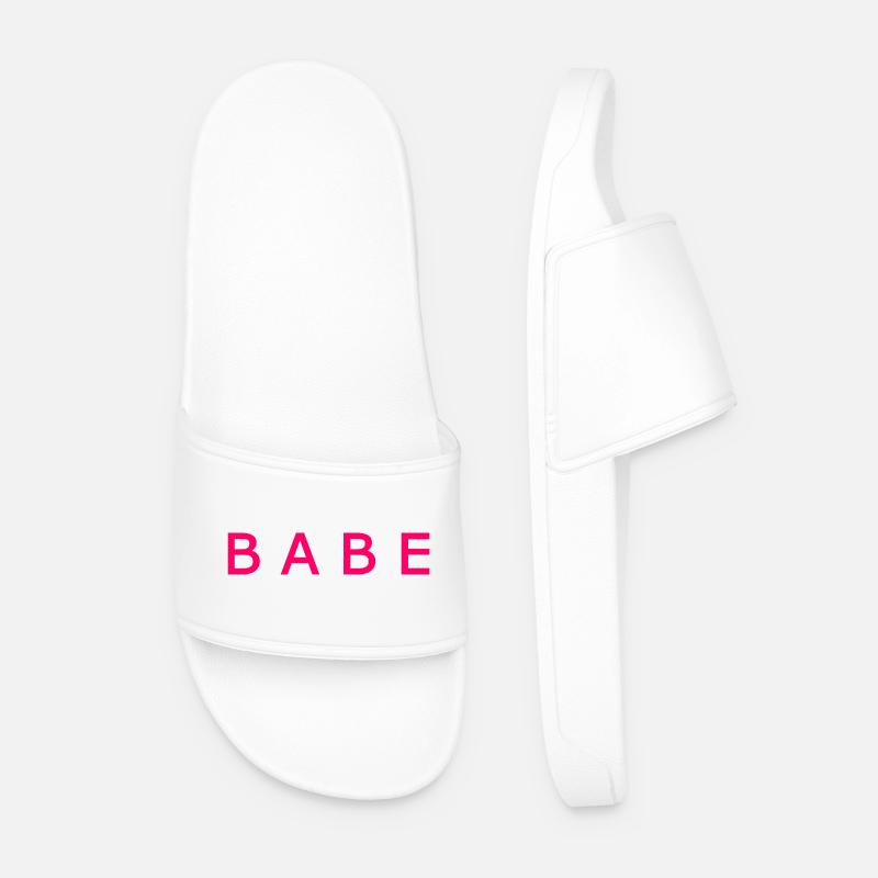 Babe - Männer Badelatschen - Weiß