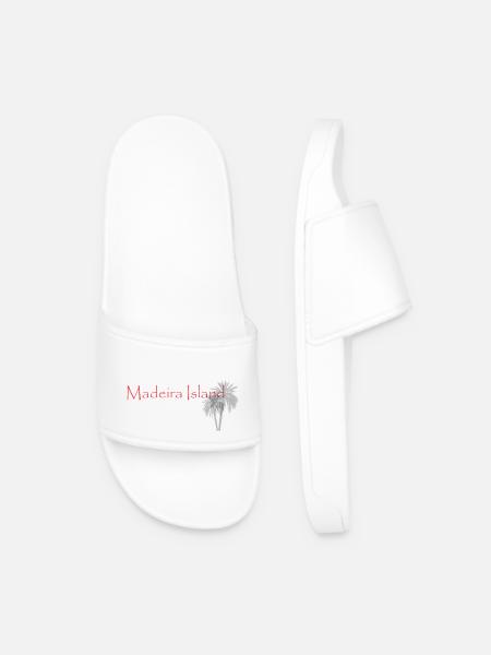 madeira island rot u weiss png - Männer Badelatschen - Weiß