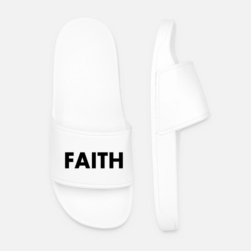 Faith - Männer Badelatschen - Weiß