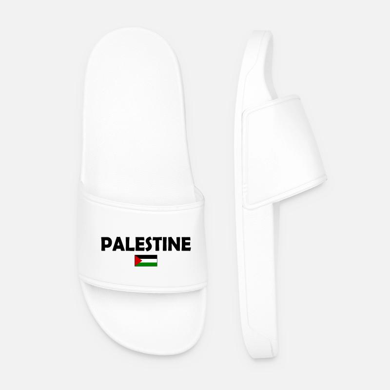 Free Palestine - Männer Badelatschen - Weiß