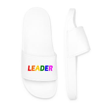 Leader - Men’s Pool Sliders - white - Front