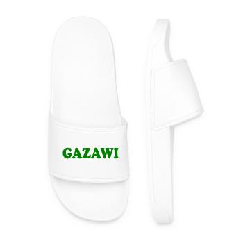 Gazawi gaza - Men’s Pool Sliders - white - Front