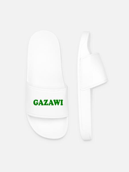 Gazawi gaza - Men’s Pool Sliders - white